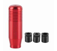 KIMISS Car Gear Shift Knob Universal Manual Shifter Head Lever Handle - Aluminum Alloy, 8.5cm (Red)