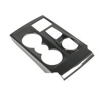 KIMISS Car Gear Shift Panel Cover Carbon Fiber Style for Bronco Sport 2021+, Center Console Trim Replacement with Shift Cup Holder Decoration