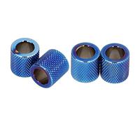 KIMISS Car Headrest Collars - 4PCS Crystal Rhinestone Rings for SUV,Truck,Car Interior Decoration (B(blue))
