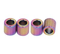 KIMISS Car Headrest Collars - 4PCS Crystal Rhinestone Rings for SUV,Truck,Car Interior Decoration (C (colorful))