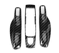 KIMISS Car Key Cover Fit for Cayenne, 911, Macan, Panamera 970, Boxster 981, Cayman 981, Cayenne 92A, Carrera, Spyder - ABS, Carbon Fiber Style