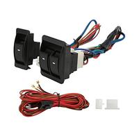KIMISS Car Power Window Switch Regulator Kits, 5pcs Universal Car Power Electric Window Switch Regulator Kits with Wiring Harness for 2 Doors