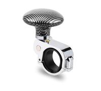 KIMISS Car Steering Wheel Spinner, Universal Disabled Driver Assist Knob Handle Ball for Cars, Trucks, Lorry, Tractors (Carbon Fiber)