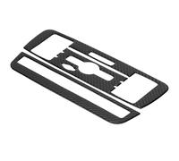 KIMISS Carbon Fiber CD Air Conditioning Control Panel Cover Premium Flexible Protective Trim for A Class B CLA GLA 2PCS Style