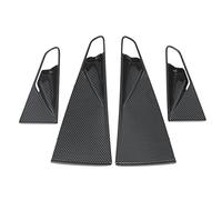 KIMISS Carbon Fiber Door Handle Bowl Sticker Set - 4 Pcs Cover for Crozz 2021 2022 - Scratch Resistant Protection for Interior Handles