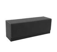 KIMISS Card Storage Box - Multipurpose PU Leather Magnetic Closure Deck Box/Cover for 400+ Cards, Elegant Design for Trading, Game, and Tarot (Black)