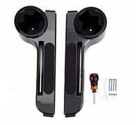 KIMISS Cart Armrest Kit Rear Seat Armrest Set Back Seat Arm Rest Cup Holder Set Cup Drink Holders Carbon Fiber Pattern with Double Holder for EZGO