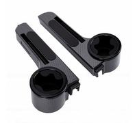 KIMISS Cart Rear Seat Armrest Kit, Carbon Fiber ABS Armrest with Double Cup Holder for EZGO &