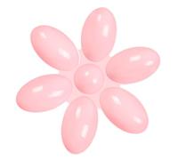 KIMISS Cat Food Bowl,Petal Shaped Feeder for Small Cats and Kittens,Easy to Clean & Anti Slip Design,Durable Plastic Bowl for Daily Use (Pink)