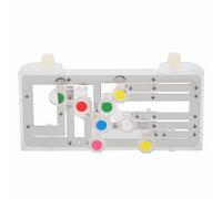 KIMISS ChordBuddy Guitar Learning System Teaching Aid Helper Folk Ukulele Chord Training for Beginner - Guitar Helper - Tools (Silver)