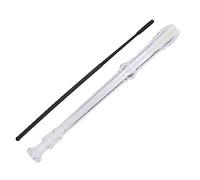 KIMISS Clarinet 8 Hole G Key for - Early E on Musical Instrument with Cleaning Rod & User Manual - Smoothly Polished ABS Design (Transparent)