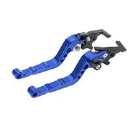 KIMISS CNC Aluminum Brake Lever Set for Motorcycles, 7/8 Inch Handlebar Replacement, Heavy Duty Motorbike Accessories (Blue)