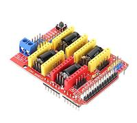 KIMISS CNC Shield V3 for 3D Printers, Engraving Expansion Board + 3x A4988 Drivers with Heatsinks - Compatible with and CNC