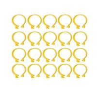 KIMISS Colorful Identification Poultry Feet Rings - 100PCS Chicken Ankle Rings Reusable Plastic Leg Bands Clips For Breeding Chickens Ducks Geese - Clamp/Holder on Leg Bands (25mm)