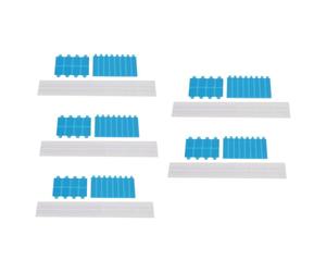 KIMISS Computer Privacy Screen Adhesive Strips & Plastic Slide Mount Holder Tabs, 5-Set, Slim Transparent Design for Laptop Monitors, Sturdy Plastic Material, Multifunctional & Easy to
