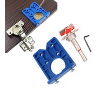 KIMISS Concealed Hinge Jig Kit - 35mm ABS Drilling Hole Router Jig for Accurate Door Hinge Alignment and Easy Furniture Installation
