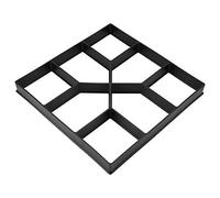 KIMISS Concrete Moulds Cement Moulds Paving Black Pp Resin Paving Pavement Concrete Mould Stepping Stone Mold Garden Lawn Path Paver Walk