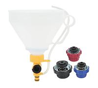 KIMISS Coolant Refilling Funnel Kit (ABS Plastic, 3 Adapters) - Spill Proof Radiator Coolant Filling for, Mazda, Suzuki