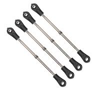 KIMISS Customizable RC Car Rear Upper Suspension Arm Tie Rod Linkage Arm for 1/10 RC Car Truck and Adjustable Turnbuckles/Camber Link with Rod Ends Sets