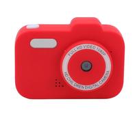 KIMISS Cute Compact Camera, 1080P HD Dual Lens 8X Zoom Small Digital Camera with IPS Screen for Photo Frames Filters Games (Red)