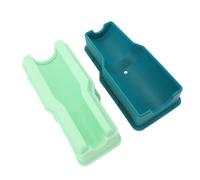 KIMISS Cylinder Ice Tray Silicone with Lids - 2-Pack Easy Release for Cocktails, Whiskey, Drinks, Large Capacity Hollow Molds (Green)