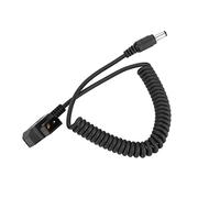 KIMISS D-Tap Male to DC 5.5x2.5mm Power Cable, V-Mount & Anton Batteries - Coiled DC Output Cable BMCC, Lighting & Monitors