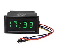 KIMISS DC4.5-30V Waterproof Dustproof Car Auto Electronic Clock LED Digital Display (Green)//12v clock car