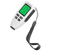 KIMISS Digital Paint Thickness 0-2000um Automotive Coating Meter with High Accuracy Dual Probe & Backlight Display - Automatic Detection and Zero Calibration (White)