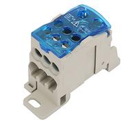 KIMISS DIN Rail Terminal Block Distribution Box Universal Power Junction Box UKK-160A 160A Mystical/Fantasy Retardant Resistant Quick Install Transparent Cover for Electrical Panels &
