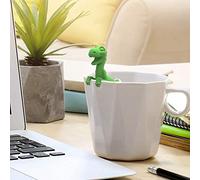 KIMISS Dinosaurs Shaped Silicone Tea Infuser - Heat Resistant Tea Filter for Loose Leaf, & Coffee - Cute Baby Dino Design for Home & Office Use (Green)