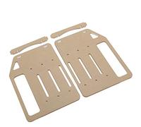 KIMISS DIY Transparent Acrylic Hard Drive Bracket - 3.5 Inch Desktop Storage Organizer for PC Build - Customizable Rack for HDD and 8cm Fan