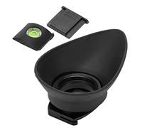 KIMISS DK19 Camera Eyecup Viewfinder Protector with Hot Shoe Level and Cover Durable Scratch Resistant Cat Ear Design for D800 D700 D4 D3S D3X D2X D2H F5 F6 Cameras Plastic Rubber
