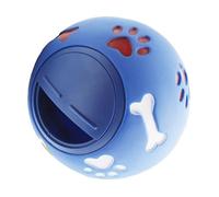 KIMISS Dog Chew Toys Treat Dispensing Ball - Multi-Size & Color Options - Milk Flavor Rubber Plastic Pet Toy for Dogs & Cats (M 11cm/4.3in Diameter)