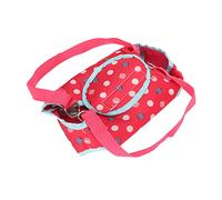 KIMISS Dog Lift Support Harness - Portable Dog Sling Harness for Small with Dual Lumbar Strips - Breathable and Washable Recovery Solution (Rose Red)