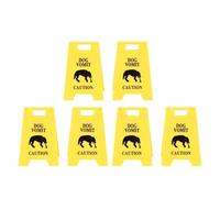 KIMISS Dog Vomit Caution Sign, Funny 6PCS Pet Vomit Warning for Home, Yard Decoration, Ideal for Dog Owners and Pet Enthusiasts (Yellow)