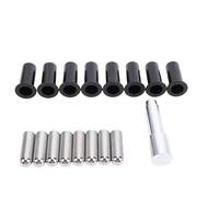 KIMISS Door Hinge Removal Tool & Door Pin Guides for JK JKU JL JLU 2/4 Doors 2007-2024 - Durable ABS and Steel Kit