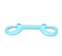 KIMISS Double Ended Snap Hook, 100mm 316 Marine Grade Stainless Steel, Trigger Chain Clips for Underwater Scuba Diving, Fishing, and Sailing (Lake Blue)