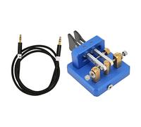 KIMISS Double Paddle Automatic Morse Code Key for Shortwave Telecommunication - Portable CW Telegraph Key for Camping and Indoor Use (Dark Blue)