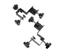 KIMISS Drawer Front Installation Clamps, 2 PCS Cabinet Drawer Installation Clamps Left Right Side Jig Rocker Arm Cabinet Front Woodworking Black, Adjustable