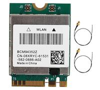 KIMISS Dual Band Wireless Card BCM94352Z M.2 NGFF WiFi Adapter with 4.0, 867Mbps, Fits 10/8/7/OS X (2 external antenna connection lines)