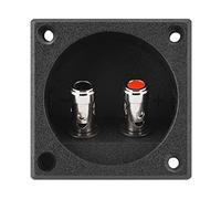 KIMISS Dual Binding Post Speaker Terminal Box - Push Spring Type Connector for DIY Home Systems, Universal Use with 5mm Speaker Wire