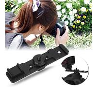 KIMISS Dual Hot Shoe Extension Bar Mount Bracket , Microphone & Fill Light - Sturdy Aluminum Accessory
