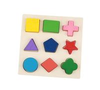 KIMISS E Onal Wooden Toy Set - Geometric Block Building Puzzle for Early Learning & Development (One in one)