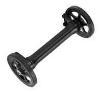 KIMISS Easy Wheel Extension, Strength Lightweight Telescopic Easy Wheel Bar High Extender Folding Bike Rod for 3sixtyBlack (Black)