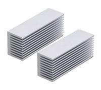 KIMISS Efficient Aluminum Cooling Fins Kit for PCB, 2Pcs 100x40x30mm Heatsink for CPU and Electronics (Without adhesive)