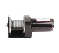 KIMISS Electric Power Tow Winch with Remote Control, Low Noise DC 12V 2500lb, Ideal for ATV, UTV, Towing, and Off-Road Applications