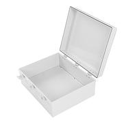 KIMISS Electrical Junction Box with Mounting Plate - Plastic Buckle Enclosure for Outdoor and Indoor Use | IP66 Rated Project Box for Electronics and Projects (500 X 400 X 200mm / 19.69 X 15.75 X