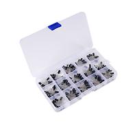 KIMISS Electrolytic Capacitor Assortment Kit 200pcs 15 Capacitance Model 0.1uF-220uF - Aluminum Capacitors - General Purpose Electronic Components