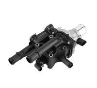 KIMISS Engine Coolant Thermostat, Engine Coolant Thermostat Gasket with Temperature Sensor Gasket, Replacement for Model 2011 to 2015