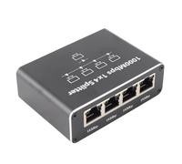 KIMISS Ethernet Splitter 1000Mbps 1 to 4 Gigabit RJ45 Adapter for Cat5/5e/6/7/8, Fast Internet Port Hub for Home and Networking